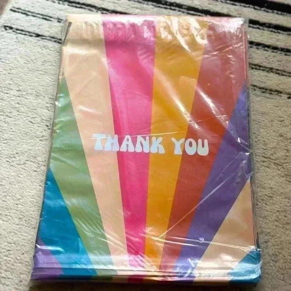 🌈 Rainbow-Thank you 100PCS *Poly Mailers 10x13 Inch. - Picture 1 of 2